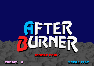 After Burner (Japan) Title Screen